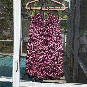 Ann Taylor LOFT Cute Cotton Halter Sundress SZ 10P